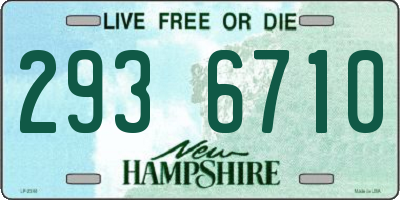 NH license plate 2936710