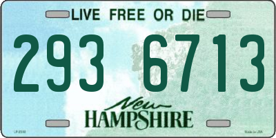 NH license plate 2936713