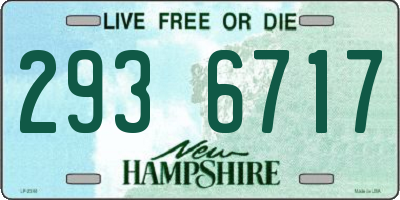 NH license plate 2936717