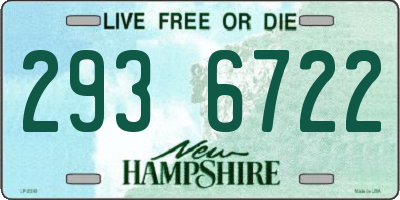 NH license plate 2936722