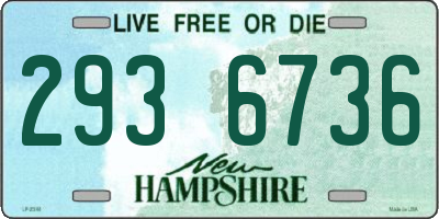 NH license plate 2936736