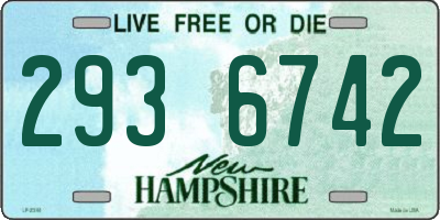 NH license plate 2936742