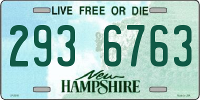 NH license plate 2936763