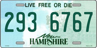 NH license plate 2936767