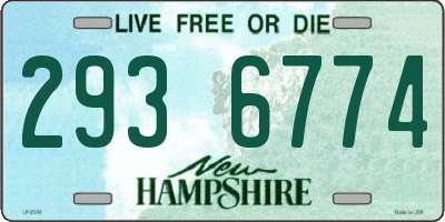 NH license plate 2936774