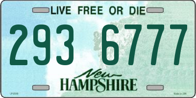 NH license plate 2936777