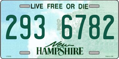 NH license plate 2936782