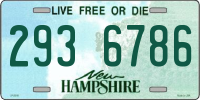 NH license plate 2936786