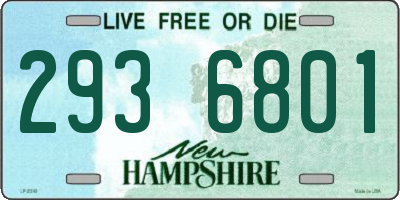 NH license plate 2936801