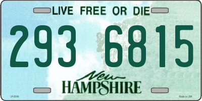 NH license plate 2936815