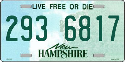 NH license plate 2936817