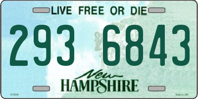 NH license plate 2936843