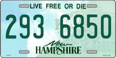 NH license plate 2936850