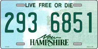 NH license plate 2936851