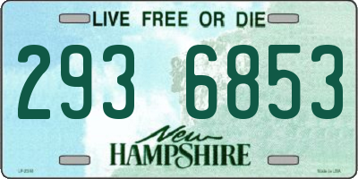NH license plate 2936853