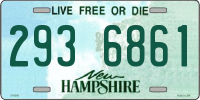 NH license plate 2936861
