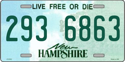 NH license plate 2936863