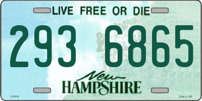 NH license plate 2936865