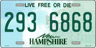 NH license plate 2936868