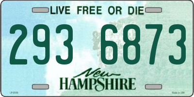 NH license plate 2936873