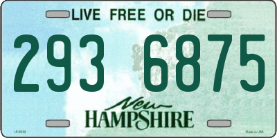 NH license plate 2936875
