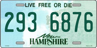 NH license plate 2936876