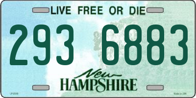 NH license plate 2936883