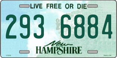 NH license plate 2936884