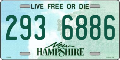 NH license plate 2936886