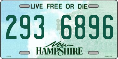 NH license plate 2936896