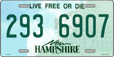 NH license plate 2936907