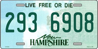 NH license plate 2936908