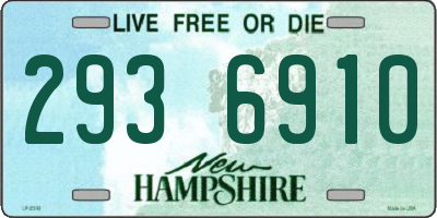 NH license plate 2936910