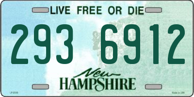 NH license plate 2936912