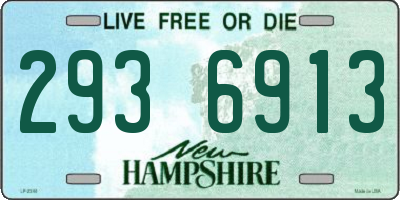 NH license plate 2936913