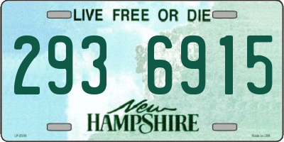 NH license plate 2936915