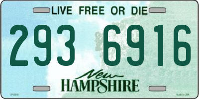 NH license plate 2936916