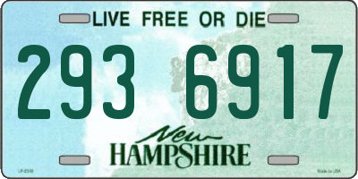 NH license plate 2936917