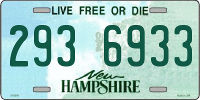 NH license plate 2936933