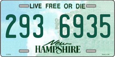NH license plate 2936935