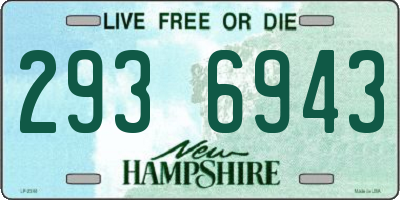 NH license plate 2936943