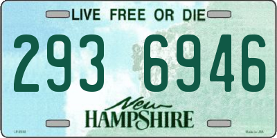 NH license plate 2936946