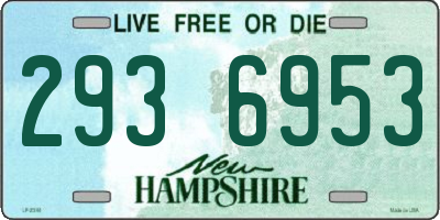 NH license plate 2936953