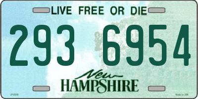 NH license plate 2936954