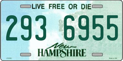 NH license plate 2936955
