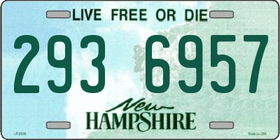 NH license plate 2936957