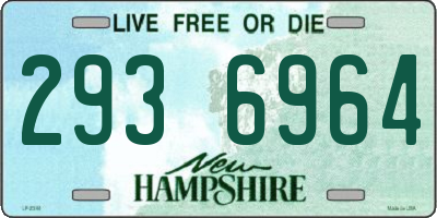 NH license plate 2936964