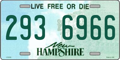 NH license plate 2936966