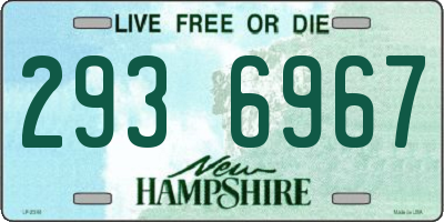 NH license plate 2936967