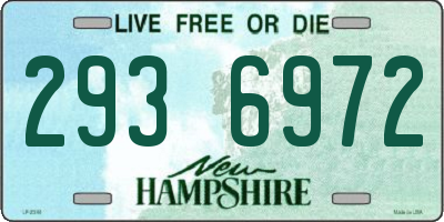 NH license plate 2936972